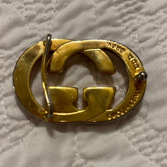 Vintage Gold Gucci GG bent buckle 70s - Picture 2 of 4